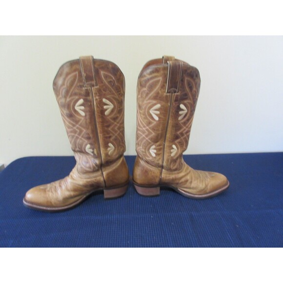 Tony Lama Western Boots Women 8B 3R 2305 130942SI06 Brown Patina Leather Cowgirl - Picture 6 of 11